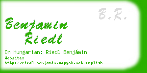 benjamin riedl business card